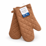 Scarlett Classics ovenwanten set van 2 hittebestendige keukenhandschoenen - bruin