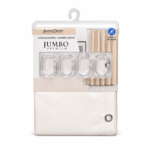 Scarlett Classics beige douchegordijn set 180 x 200 cm met haken