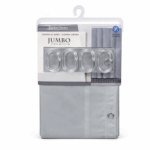 Scarlett Classics grijs douchegordijn set 180 x 200 cm met haken