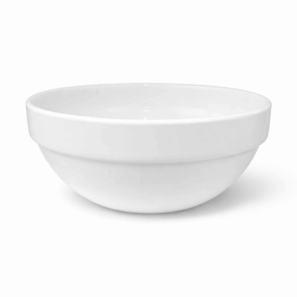 witte soepkom 7 inch eenvoudig en modern design