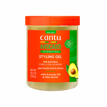 Krullen gel Cantu avocado 524g voor curls coils waves