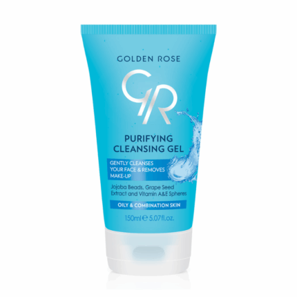 Reinig je huid met Golden Rose cleansing gel. Exfolieert mild, reinigt poriën en zorgt voor een zachte, stralende huid.