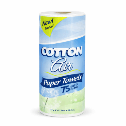 Cotton Air keukenpapier rol 75 vellen 22.9x27.9 cm