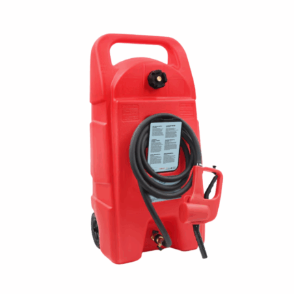 Max Motor Mobiele Brandstoftank – 58 Liter | 3m Slang & Pistool | 6” Wielen