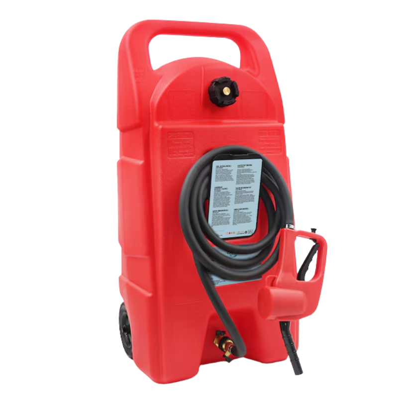 96495L Max Motor mobiele brandstoftank 95 liter met slang en pomp op wielen