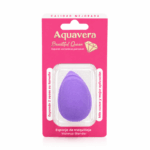 Aquavera Beauty Blender paars make-up spons in verpakking op witte achtergrond