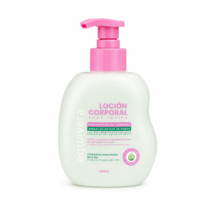 Aquavera Body Lotion 430 ml met pomp – hydraterende lotion voor droge en gevoelige huid