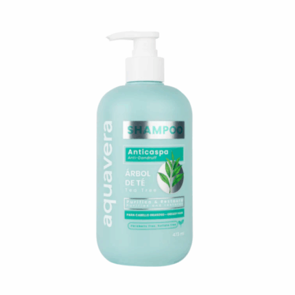 Aquavera Anti-Dandruff Shampoo Tea Tree 473 ml – anti-roos shampoo voor vet haar