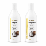 Aquavera Shampoo en Conditioner Set Coconut 1000 ml – voedende haarverzorging