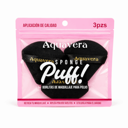 Aquavera Make-up Puff Set 3 Stuks | Poeder Sponsjes