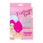 Aquavera Turban Twist Haarhanddoek grijs van zachte microvezel voor snel en comfortabel drogen van het haar