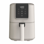 Bella Pro airfryer 4 quart oatmilk met digitaal touchscreen en enkele mand