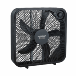 Brentwood box fan 50cm zwart met 3 snelheden en compact ontwerp