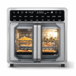 Kitchen Elite 16QT air fryer oven met dubbele deuren en digitale bediening