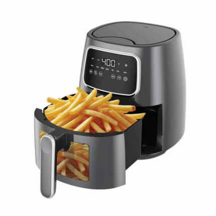 Kitchen Elite air fryer 5.5QT grijs met touchscreen en grote bak