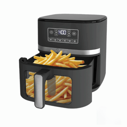 Kitchen Elite 5QT air fryer oven met kijkvenster en digitale bediening