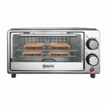 Kitchen Elite compacte toaster oven voor 4 sneetjes brood met bakplaat en rooster