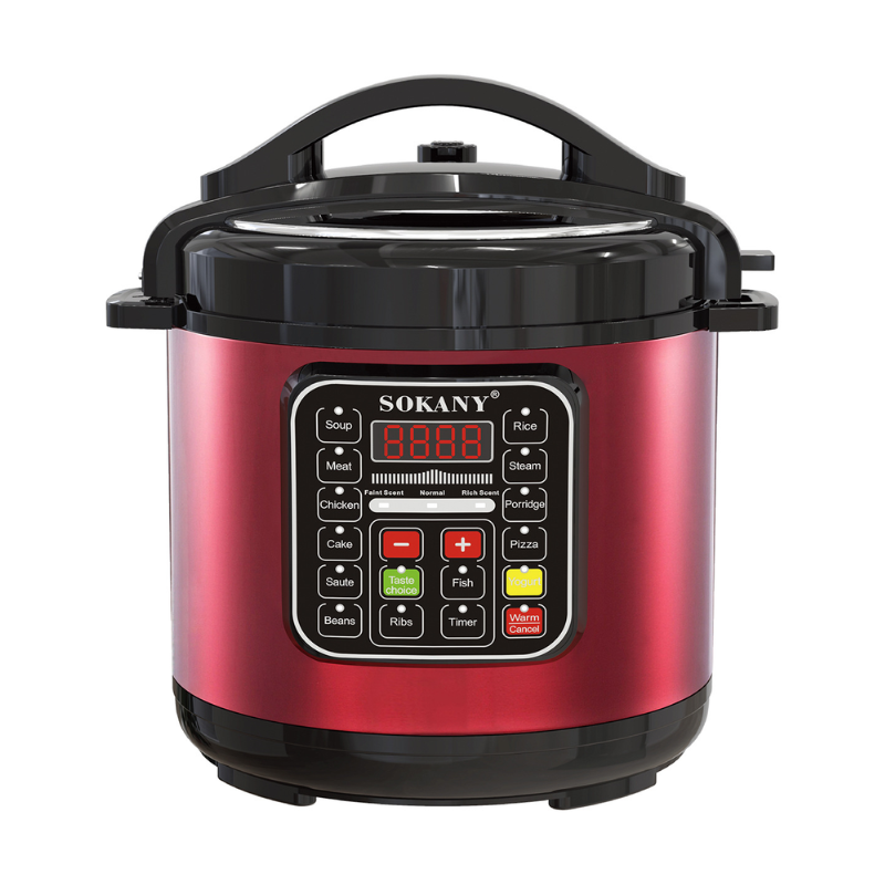 L0107039 Sokany elektrische snelkookpan 5 liter multicooker met digitaal display en meerdere kookprogramma’s