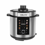 Sokany elektrische snelkookpan 7 liter met digitaal display en multifunctionele kookprogramma’s