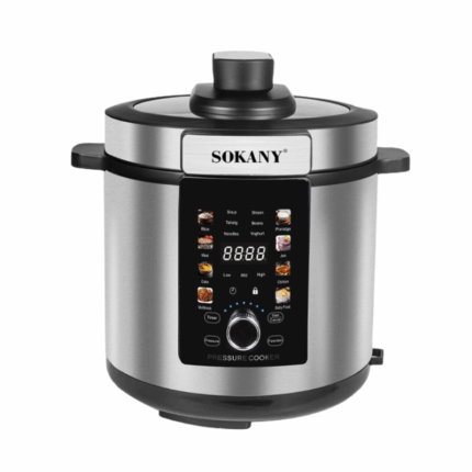 Sokany elektrische snelkookpan 7 liter met digitaal display en multifunctionele kookprogramma’s