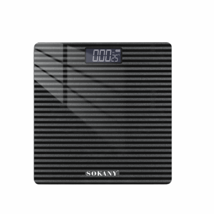 Sokany digitale personenweegschaal tot 180 kg met LCD display en modern zwart design