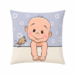 Sierkussen met Baby Print 40×40 cm - Per Stuk