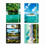 Notitieboek met Beach Print - 14×21 cm