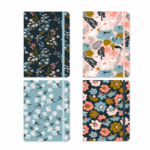 Notitieboek met Bloemen Print - 14×21 cm