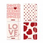 Notitieboek met It's Love Print - 14×21 cm