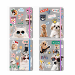 Notitieboek met Funny Pets Print - 14×21 cm
