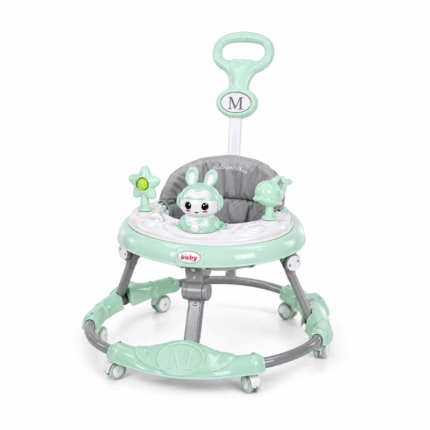 Baby loopstoel diverse kleuren verstelbare babywalker met speelblad en wieltjes