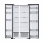Samsung side by side koelkast 575 liter zilver met dubbele deuren en modern design