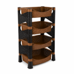 Rattan Opbergrek 4 Laags - Diverse Kleuren - Afbeelding 2