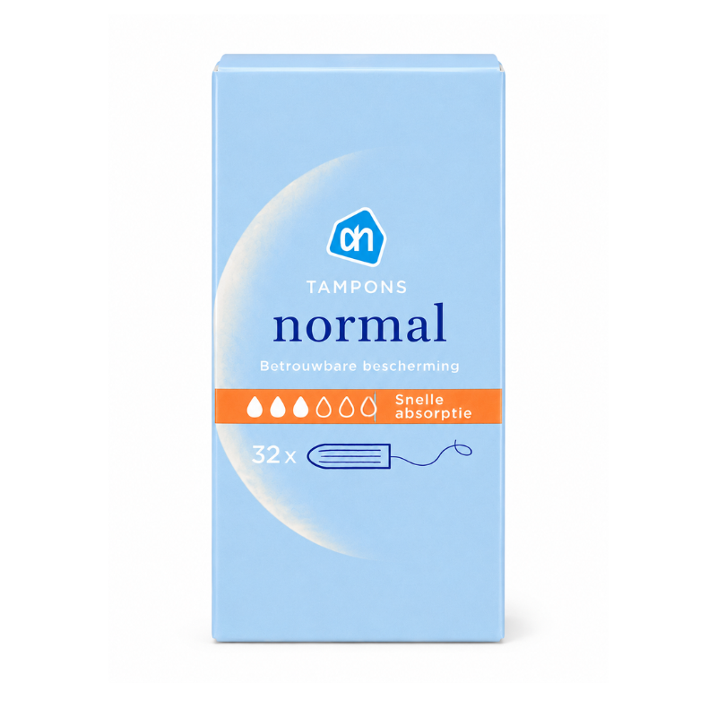 111762 Albert Heijn Normal Tampons - 32 Stuks - Afbeelding 1