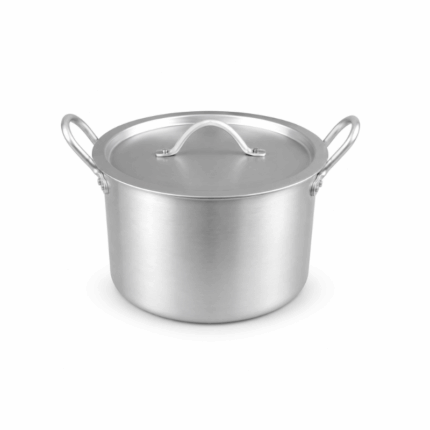 Aluminium kookpot met deksel van 26 cm en stevige handgrepen