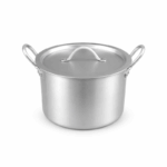 Aluminium kookpot met deksel van 28 cm en stevige handgrepen