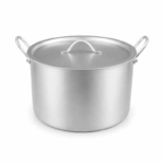 Aluminium kookpot met deksel van 30 cm en stevige handgrepen