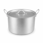 Aluminium kookpot met deksel van 32 cm en stevige handgrepen