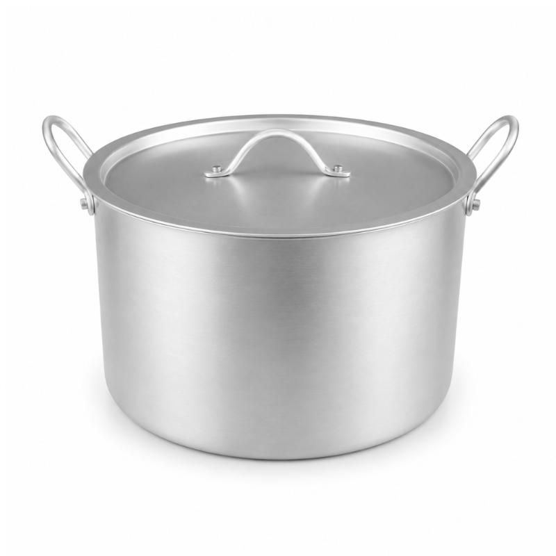 13203665H Aluminium kookpot met deksel van 33 cm en stevige handgrepen