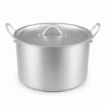 Aluminium kookpot met deksel van 35 cm en stevige handgrepen