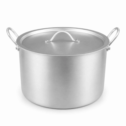 Aluminium kookpot met deksel van 35 cm en stevige handgrepen