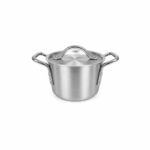 Aluminium kookpot met deksel van 14 cm en handgrepen