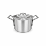 Aluminium kookpot met deksel van 15 cm en handgrepen