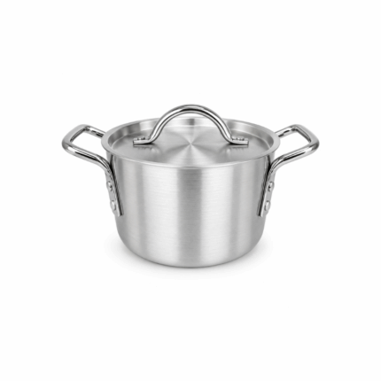 Aluminium kookpot met deksel van 15 cm en handgrepen