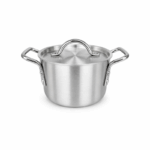 Aluminium kookpot met deksel van 16 cm en stevige handgrepen