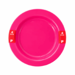 Ronde Plastic Bordenset - 4 Stuks - Diverse Kleuren - Afbeelding 2