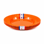 Dynasty Ronde Plastic Bordenset 23 cm - 4 Stuks - Diverse Kleuren - Afbeelding 4