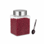 Kolorr Classic voorraadpot van 1400 ml met RVS-look deksel en lepel
