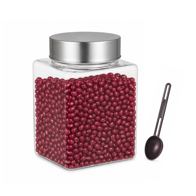 138080563 Kolorr Classic voorraadpot van 1700 ml met RVS-look deksel en lepel