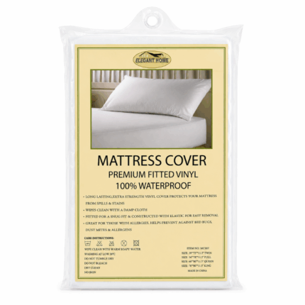 Elegant Home matrasbeschermer queen size waterdichte matras hoes 152x203x29 cm